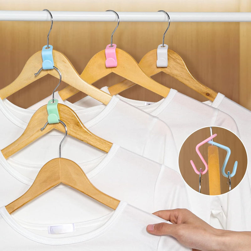 30 Pcs Clothes Hanger Connector Hooks Space Saving Hanger Extender ( Pack Of 2)