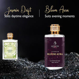 1. Jasmin Drift and Bloom Aura  Long Lasting Fragrance Perfumes combo