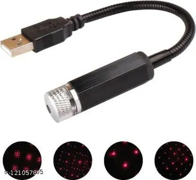 360 Degree Pattern Changing USB Star Projector Led Light for Cars, Bedroom