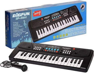37 Key Piano Keyboard Toy with DC Power Option, Recording and Mic for Kids