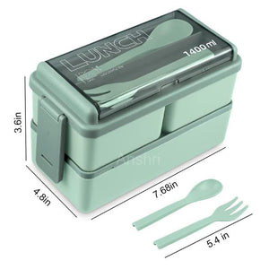 1. Lunch Box Comes with 3 Detachable Box