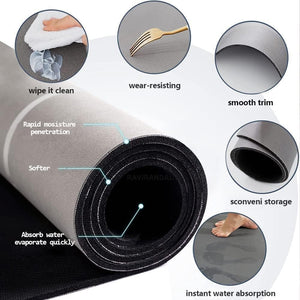 1. 2 Piece Kitchen Mat, Waterproof Memory Foam Kitchen Rugs, Standing Desk Mat Floor Mat