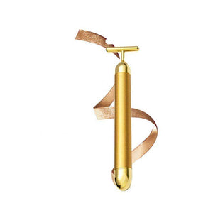 1. Gold Electric Beauty Stick Strong Vibration RF Facial Massager Slimming Tool Facial Tightening Tool