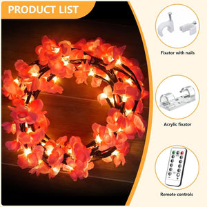 1. Cherry Blossom Flower Tree Branch LED Light for Home Decor