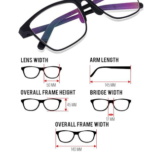 1. Dark Wost Navigator Blue Cut Computer Glasses for Eye Protection