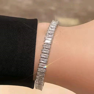 1. Silver-tone tennis bracelet (Pack of 2)