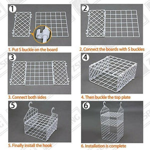 1. 5 Layer Hanging Folding Cloth Rack - Dormitory Closet Storage Organizer ( 1 Pcs)