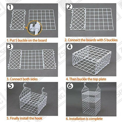 5 Layer Hanging Folding Cloth Rack - Dormitory Closet Storage Organizer ( 1 Pcs)