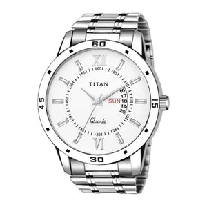 1. New Titan Stainless Steel Analog Watch