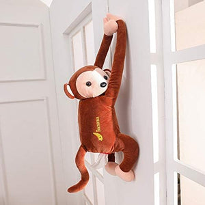 1. Monkey Home Office Car Hanging Paper Napkin Tissue Box Cover Holder