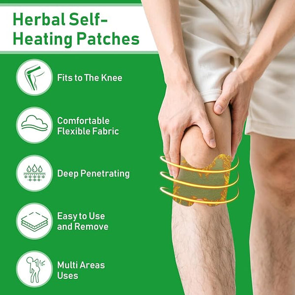 Knee Pain Relief Stickers Natural Pain Relief ( PACK oF 2)Natural Knee Pain Relief Stickers for Joint Comfort (Pack of 2)  Herbal Knee Pain Relief Patches for Arthritis & Muscle Support