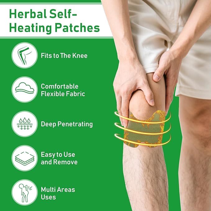 Knee Pain Relief Stickers Natural Pain Relief ( PACK oF 2)Natural Knee Pain Relief Stickers for Joint Comfort (Pack of 2)  Herbal Knee Pain Relief Patches for Arthritis & Muscle Support