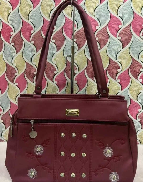 Premium Ladies Handbag with Floral Design