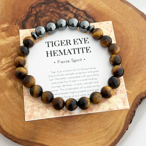 1. Hematite Tiger Eye Bracelet