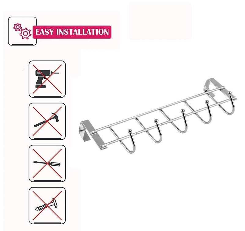 Space Saving Over The Door Hanging Hooks for Towel