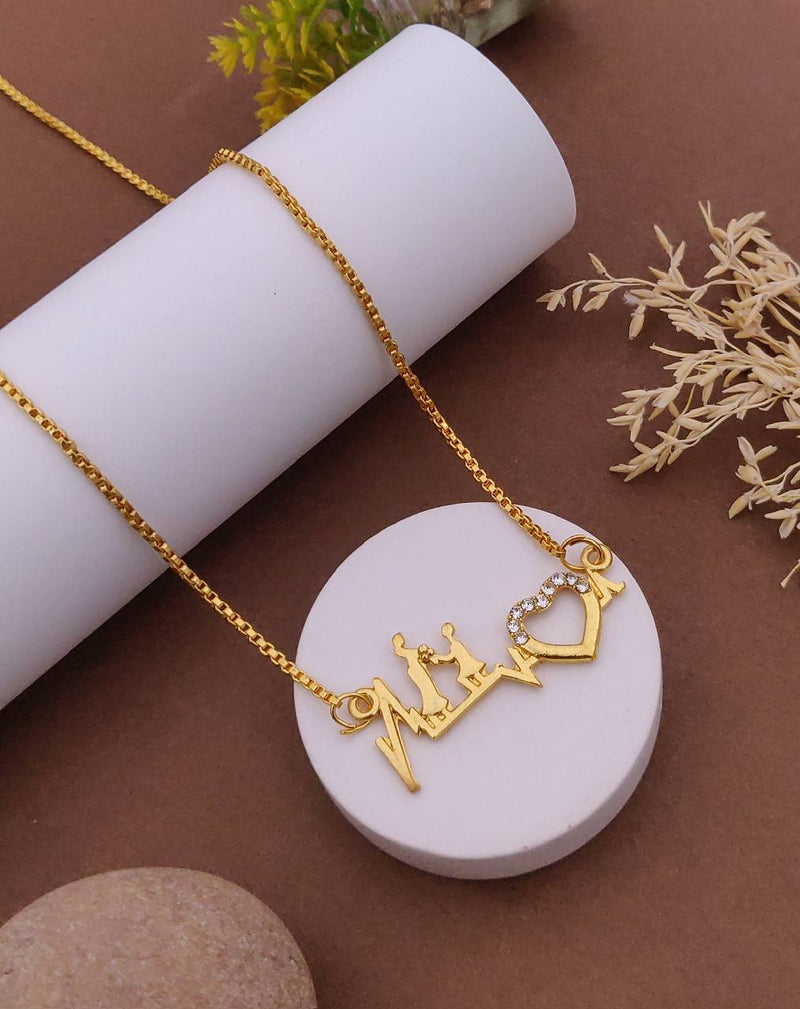 Stylish Heartbeat Couple Necklace