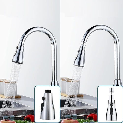 Stainless Steel 360 Degree Flexible tap extender for kitchen sink