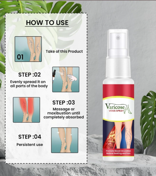 Varicose Spray | Spray For Management Of Varicose Veins & Spider Veins For Leg Care (pack of 1)