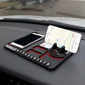 1. Rubber Car Dashboard Phone Mat with 360 Degree Rotating Phone Holder,