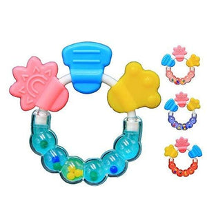 1. Baby Silicone Fruit Shape Key Teether & Food Feeder Teether