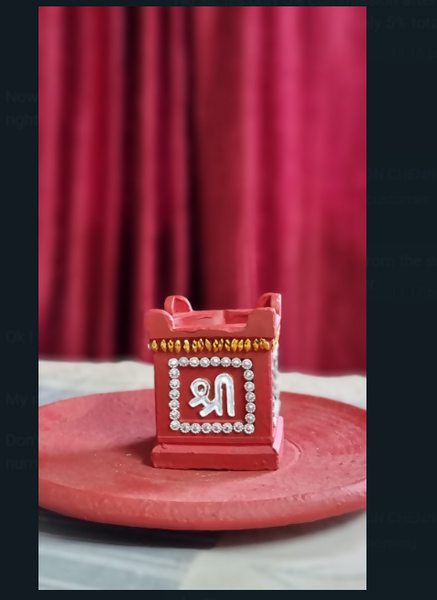 Decorative Tulasi Diya 🪔 for Home & Temple | Handmade Vilakku