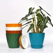 Galleyway Multicolor Flower Pots (Pack of 5)Galleyway Multicolor Flower Pots (Pack of 5) – Durable Decorative Planters for Indoor & Outdoor Plants