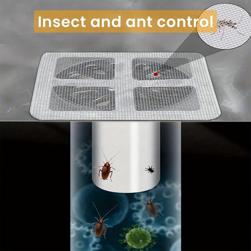 Drain Hair Catcher Waterproof Mesh Stickers for Bathroom ( Pck Of 10 )