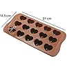 1. Silicone Heart Shape Chocolate Mold Tray