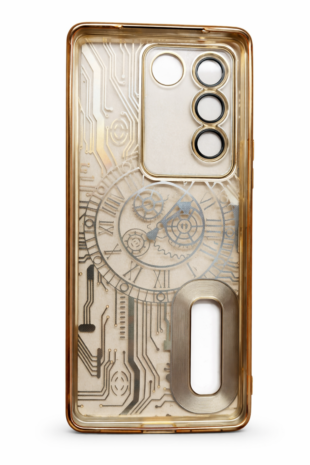 Vivo V27 Gold Color Back Cover – Stylish Shockproof Slim Protective Mobile Case