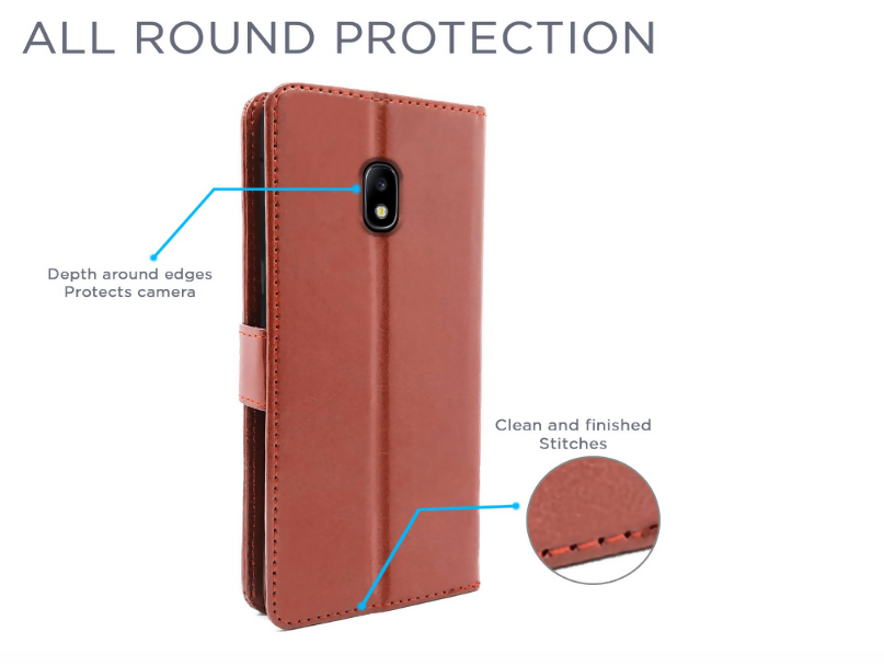 Samsung Galaxy J7 Pro Flip Cover – Full Protection, Slim Design, Modern Finish