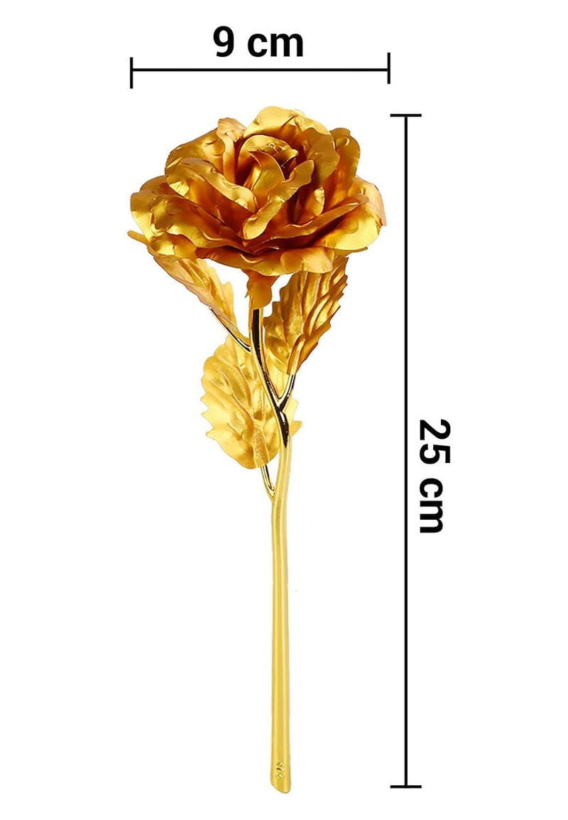 Artificial Golden Rose Gifts for Girls