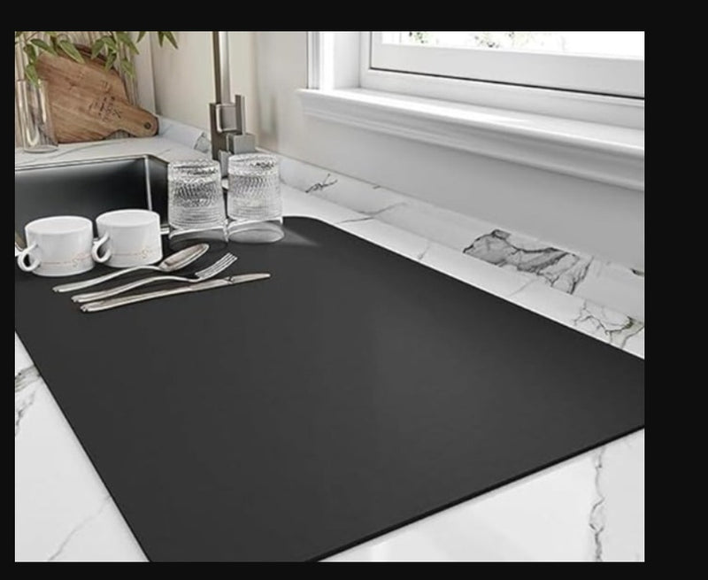 Drying mat for Kitchen, Water Absorbent Mat (PACK OF 2)