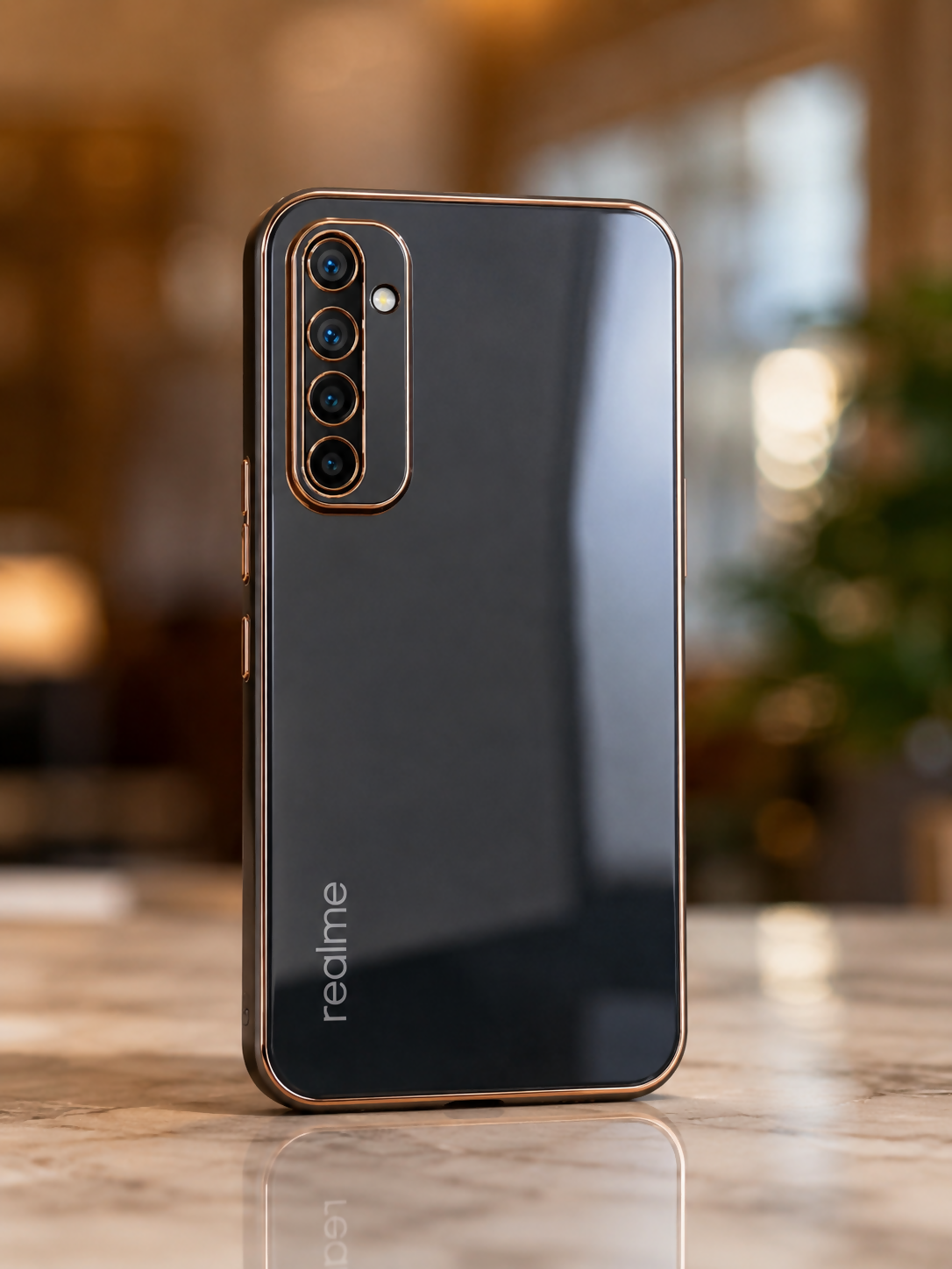 Realme 6 Premium Shockproof Back Cover | Slim Fit Soft TPU Silicone Case | Anti-Scratch Matte Finish | Camera Protection | Lightweight Durable Mobile Back Cover for Realme 6