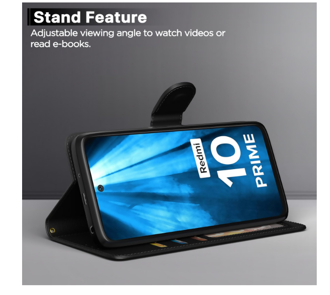 Redmi 10 Prime Designer Back Flip Case – Durable, Lightweight & Stylish