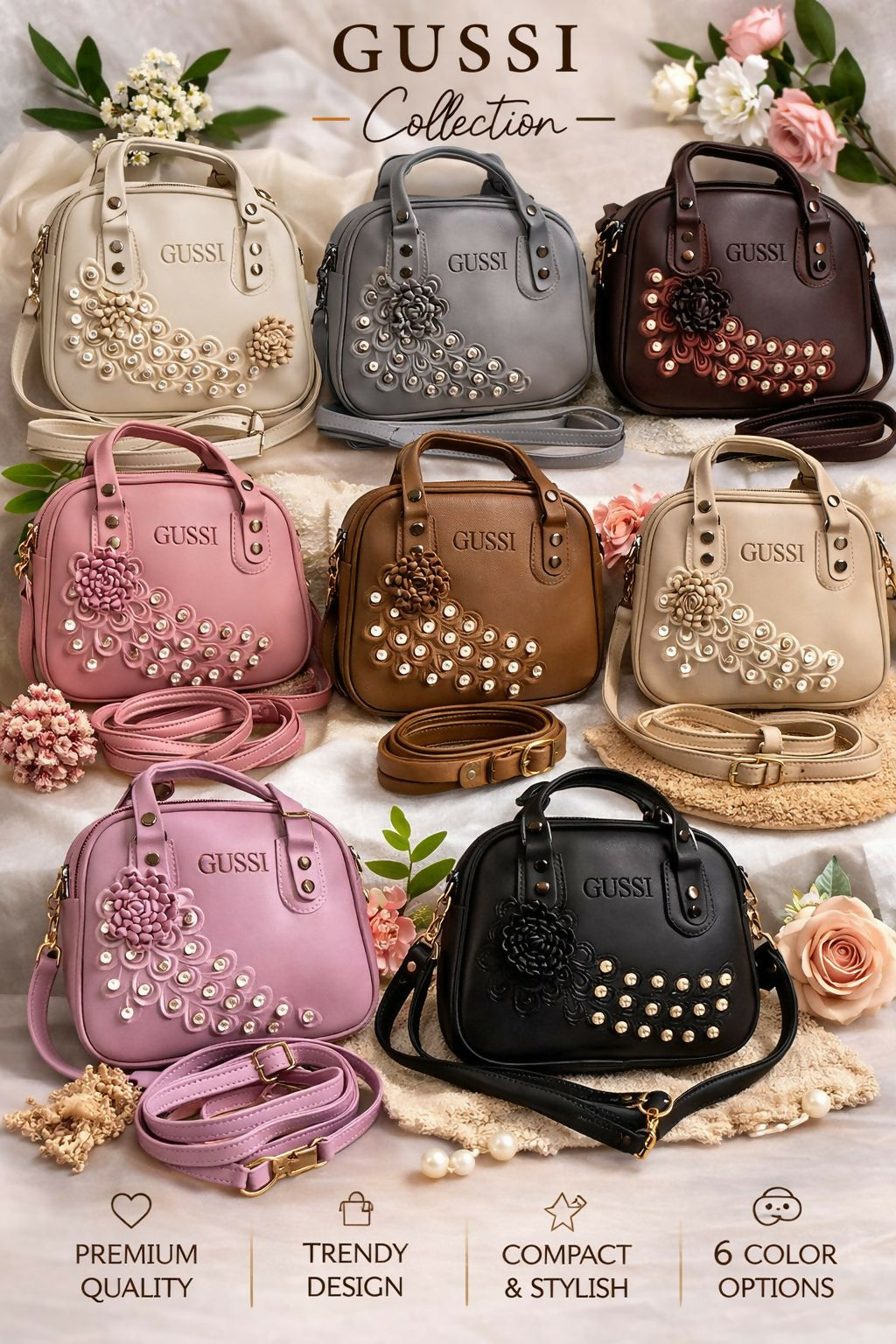 Women's Handbag with Sling Strap