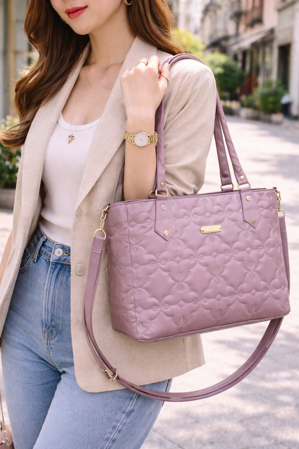 Luxury Quilted Handbag & Shoulder Bag for Women