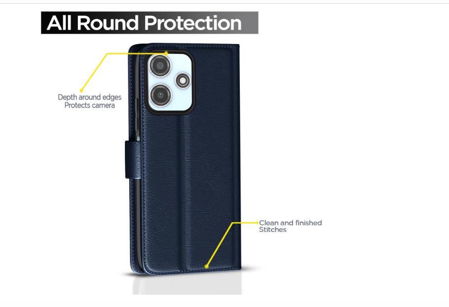 Redmi Note 12 5G Flip Cover – Full Protection, Slim Design, Modern Finish