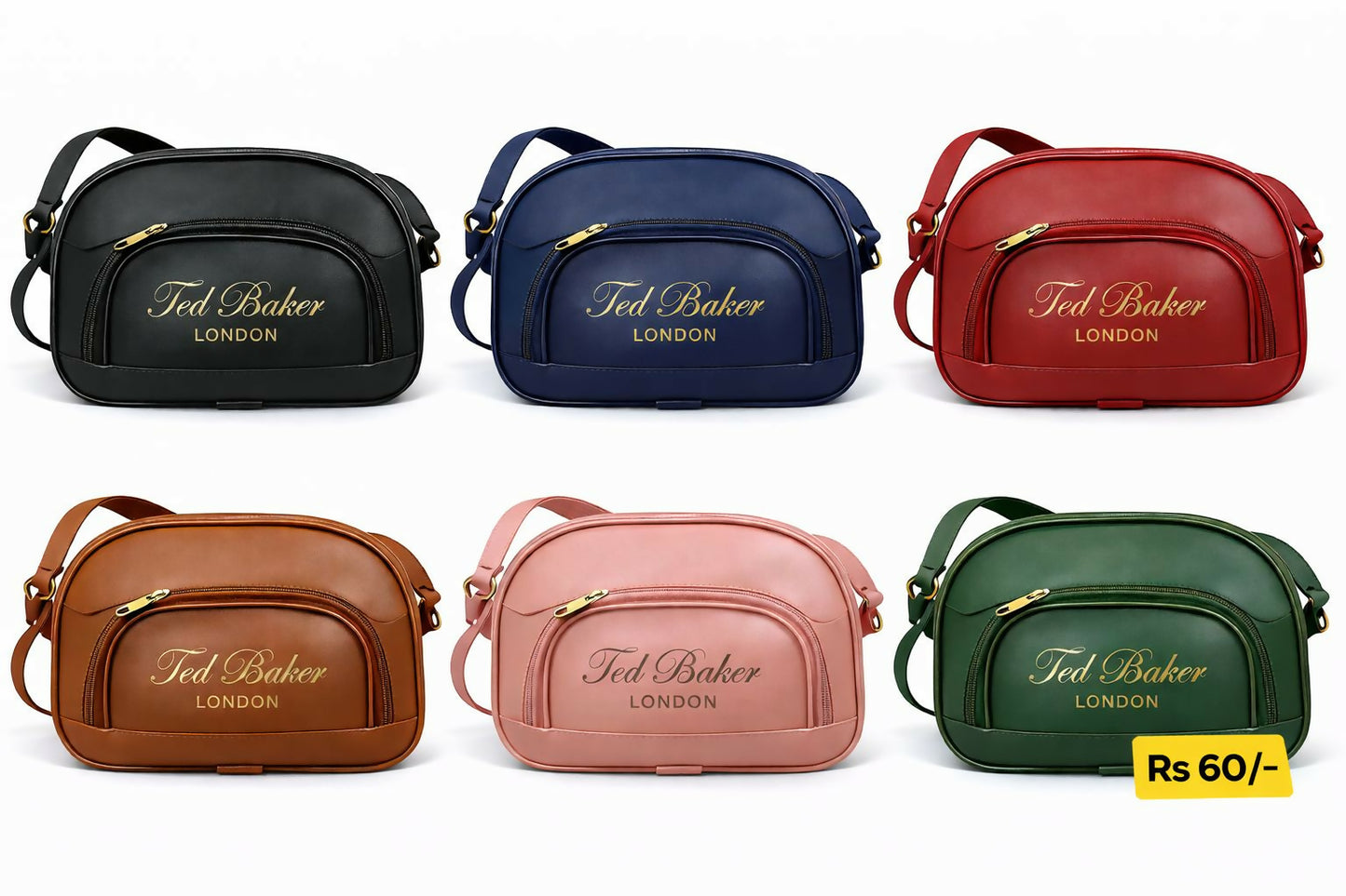 Ted Baker London Premium Women's Crossbody Sling Bag with Front Zip Pocket