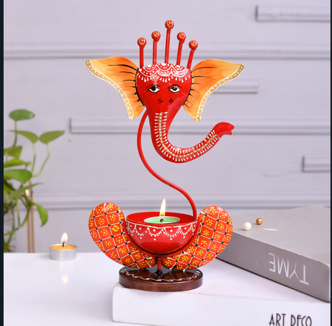 Designer Ganesha Idol Table Decor | Traditional Indian Handcrafted Gift Item