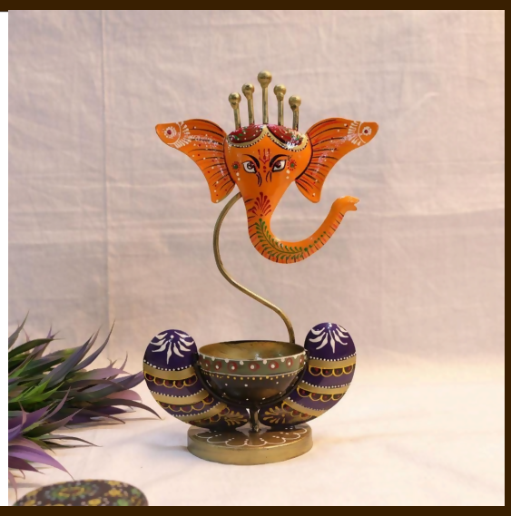Designer Ganesha Idol Table Decor | Traditional Indian Handcrafted Gift Item