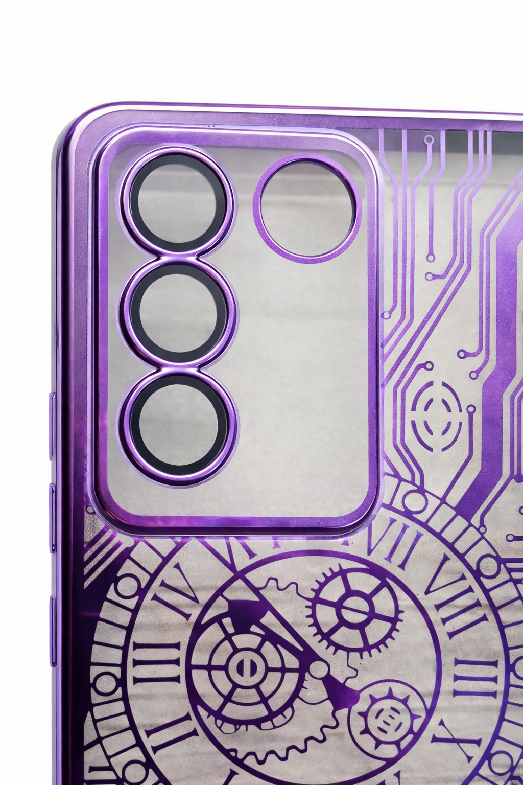 Vivo V27 Pro Purple Back Cover – Stylish Shockproof Protective Mobile Case