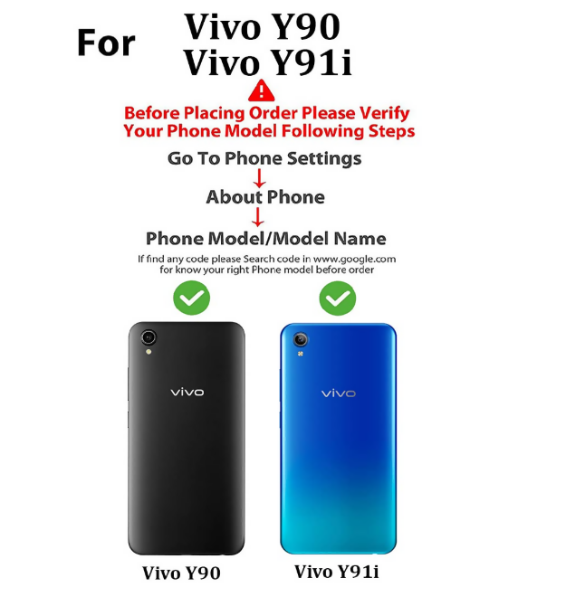 Vivo Y90 / Y91i / Y93 Flip Cover – Full Protection, Slim Design, Modern Finish