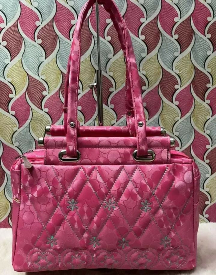 Elegant Pink Statement Tote Bag