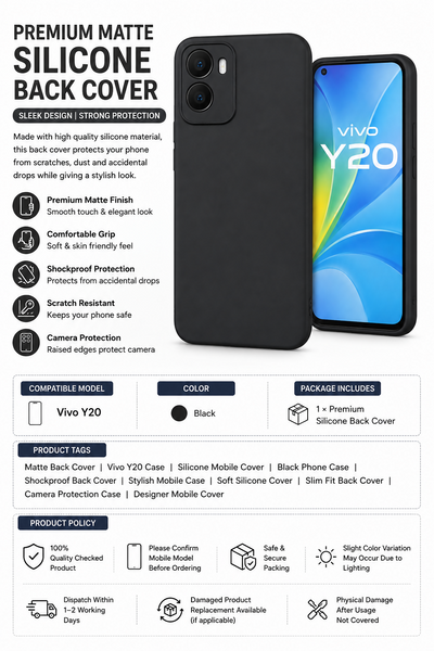 Back cover Vivo y20