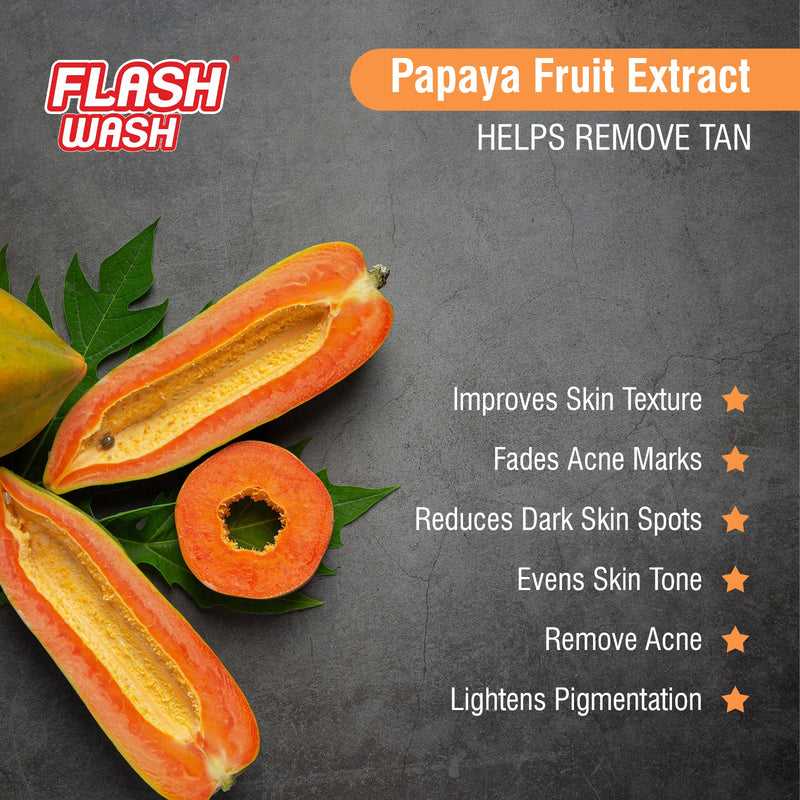 Flash Wash Papaya Soap (pack of 3)