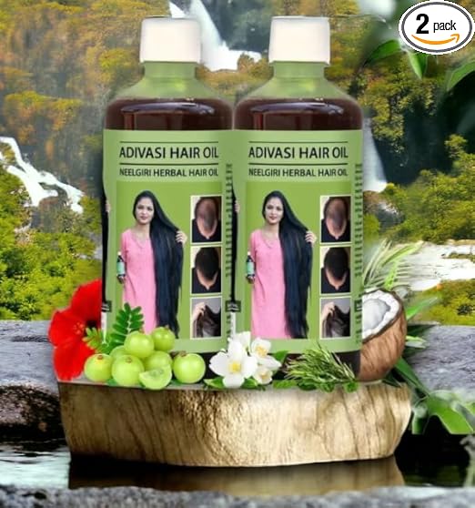 Adivasi Neelgiri Herbal Hair Oil (pack of 2)