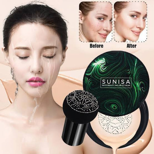 Trendy Styler sunisa Mushroom Head Make up Air Cushion BB Cream Waterproof Liquid FOUNDATION