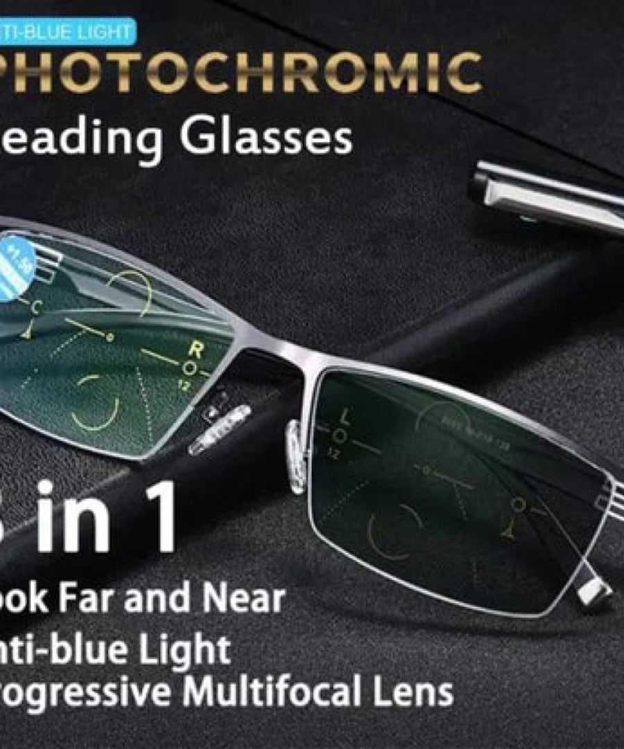 Anti Blue Light Progressive Reading Glasses Pack of 1 – Multifocus UV Protection Computer Eyeglasses for Men & Women