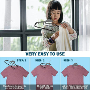 1. Anti-slip clothes hanger, multi-purpose household clothes hanger (Pack of 4)