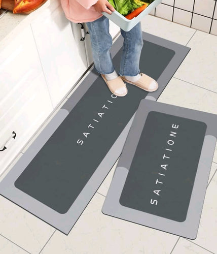 Anti Slip Water Absorbent Floor Mat ( Pack Of 2 )